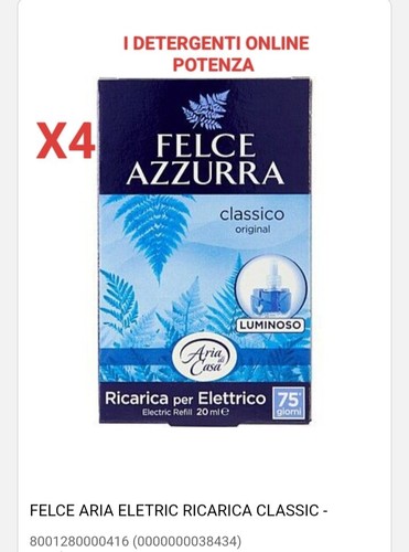 Felce azzurra ricarica per - x4,